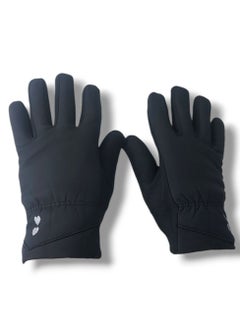 Buy A pair of women's winter gloves to keep warm, windproof, waterproof, touch screen, made of polyester and plush material. in Egypt