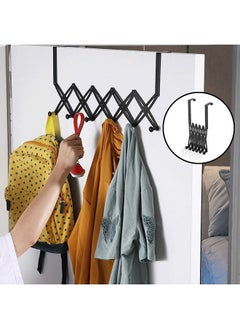 Buy Over the Door Hook Stainless Stee Hanger Shelf Black in Saudi Arabia