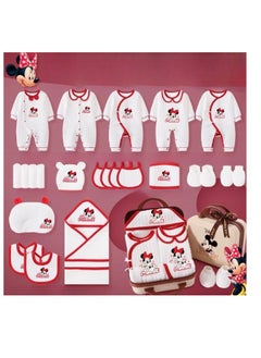 اشتري 24 Piece Set - Newborn Baby Mickey Cartoon Clothes Gift Box Set في السعودية