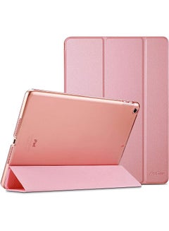 Buy Ipad 9.7 Case 2018 Ipad 6Th Generation Case / 2017 Ipad 5Th Generation Case - Ultra Slim Lightweight Stand Case With Translucent Frosted Back Smart Cover For Apple Ipad 9.7 Inch –Pink in UAE