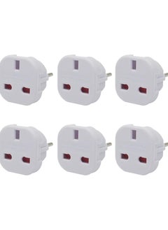 اشتري EU Travel Adapter Pack of 6, UK to European Plug Adapter, Europe Converter Type C, E, F for Spain, France, Italy, Portugal, Germany, Netherlands, Greece, Poland, Turkey and More, Plug Converter في السعودية