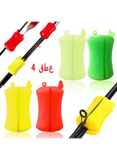 اشتري 4 Pack Portable Fishing Rod Fixed Ball, Fishing Pole Binding Clip Fishing Rod Ball Skinny Tie Fishing Accessories Non-Slip Stretchy Rod Tie Fixing Pole Wrap Fishing Tackle Tie Accessories في السعودية