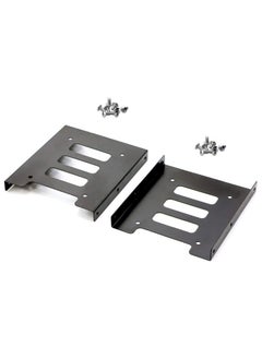 اشتري 2-Piece HDD Holder 2.5 to 3.5 Mounting Bracket Hard Drive Adapter في السعودية