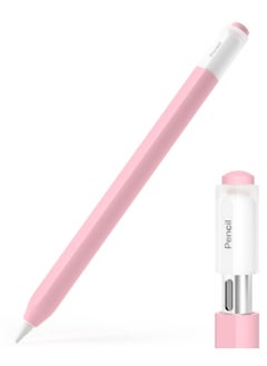 Buy For Apple Pencil (USB-C) Transparent Jelly Stylus Protective Cover(Pink) in UAE