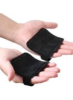 Buy Fitness Gym Grip Pads For Weightlifting Powerlifting Cross Training Exercise Deadlift 4 Finger Loop Gym Workout Gloves For Men & Women The Palm Protection in UAE