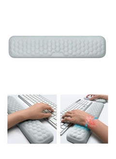 Buy Memory Foam Wrist Cushion Mouse Pad with Anti Slip Base Padded Memory Foam Hand Rest Support for Improved Hand and Wrist Posture GRAY M in UAE