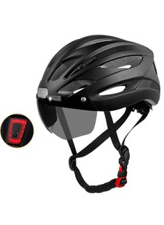 Buy Bicycle Helmet, Cycling Helmet with Warning Light and Magnetic Goggles, Protective Helmet for Bike, Skate, Scooter in Saudi Arabia