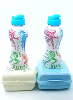 Buy Lunch Box & Water Bottle 4 Pcs Set for Boys in Saudi Arabia