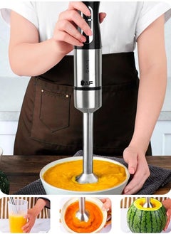 Buy White Life 1000W Stainless Steel Hand Blender with 4 Sharp Stainless Steel Blades for Easy Mashing 2 Speeds Powerful Copper Motor 1 Year Warranty Model - 1-4168 in Egypt