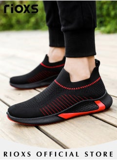 Buy Men's Athletic Casual Hiking Shoes Lightweight Outdoor Running Shoes Mesh Breathable Fashion Sneakers in UAE