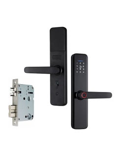 Buy Tuya Smart Lock Fingerprint Lock Door Lock Keypad Door Lock with Handle Fingerprint Electronic Deadbolt Door Lock Smart Door Lock Compatible with Tuya APP in UAE