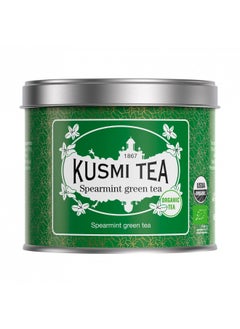 Buy Kusmi Tea Spearmint Green - 3.5 oz Loose Tea Tin - Organic Blend of Green Tea with Mint - Enjoy Hot or Iced in UAE