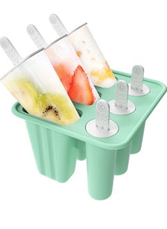 اشتري Ice Lolly Moulds Silicone Ice Cream Mould Reusable Popsicle Molds Set Non-Spill Ice Lollies Makers DIY Ice Pop Mould for Kids Adults في الامارات