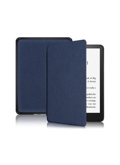 اشتري حافظة متوافقة مع Kindle 11th 6 Inch 2022 - غطاء ذكي من الجلد الصناعي مع خاصية الاستيقاظ/السكون التلقائي (لا يناسب Kindle Paperwhite أو Kindle Oasis) (أزرق داكن) في مصر