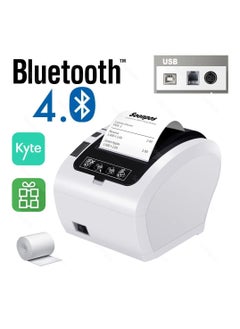 Buy Bluetooth Thermal Receipt POS Printer 58mm and 80mm with Auto Cutter and USB LAN Ethernet Connectivity for Kitchen and Retail Printing in UAE