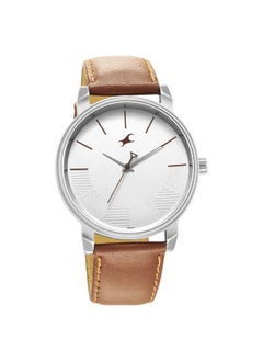 اشتري Fastrack Stunners Quartz Analog Watch for Guys With Silver Dial Leather Strap في الامارات