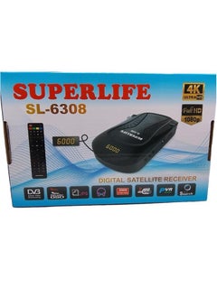 Buy SuperLife SL-6308 4K Ultra HD Digital Satellite Receiver with Full HD 1080p, PVR Ready, and DVB Technology in Saudi Arabia