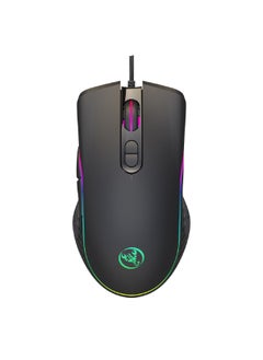 Buy A867 RGB Backlit Optical Gaming Mouse Black in UAE