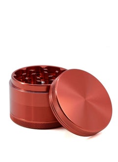 Buy 4 Layer Spice Crusher With Magnetic Lid Red in UAE