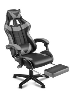 Buy Gaming Chair with Footrest Video Game Chair with Headrest Massage Lumbar Support Ergonomic Chair Racing Style PU Leather High Back Adjustable Swivel in Saudi Arabia