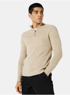 Buy Edward Knit Half Zip Sweater in UAE