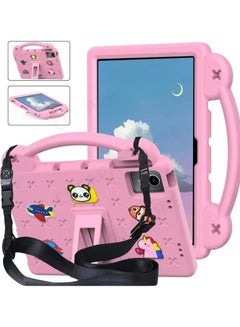 Buy Kids Case Compatible with Lenovo Tab M11 11 Inch Tablet, EVA Cartoon Shockproof Cover with Shoulder Strap Handle Stand (Pink) in Saudi Arabia