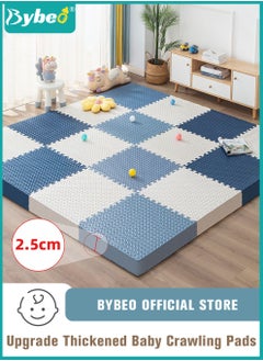 اشتري 9PCS Baby Play Mat, Composable Babies Playing Pen Tummy Time Playmat & Crawling Mats, Upgraded Thickened Floor Soft EVA Mat for Infants, Babies,Toddlers, Indoor Outdoor Use, BPA Free, 60*60cm, 25mm في السعودية