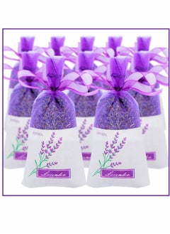 اشتري Dried Lavender Sachet Bags 10 Packs, Lavender Sachets for Drawers and Closets, Dried Lavender Flowers Sachets for Clothes and Car, Natural Lavender Buds for Tea, Baths, and Party في الامارات