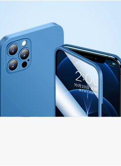 Buy 360 case for iPhone 12 Pro Max  (protective case + transparent screen) ,Blue in Egypt