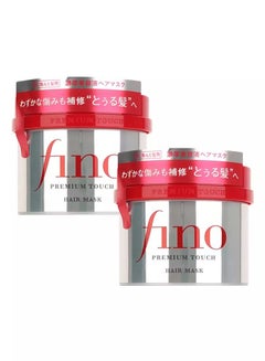Buy Shiseido Fino Premium Touch Penetration Essence Hair Treatment Mask, 230 gm, Pack of 2 Original in Saudi Arabia