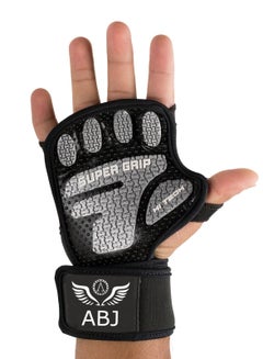 اشتري Professional Gym Gloves with Wrist Wrap And Super Grip, Full Palm Protection, Ultra Ventilated Exercise Gloves for Weightlifting, Workout, Cross Training, Cycling, Women & Men في السعودية