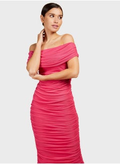 Buy Bardot Ruched Detail Dress in Saudi Arabia