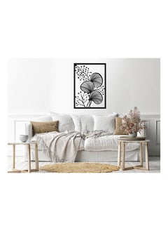 Buy plants Wood Wall art 80x110 Black in Egypt