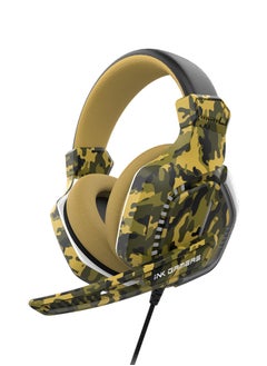 Buy GX200 Over Ear Gaming Headset With Mic for PS4/PS5/XBox/Switch/PC - Green Camo in Saudi Arabia