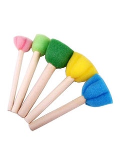 اشتري ORiTi 5-Piece Creative Sponge Stamp Set Yellow/Blue/Green في الامارات