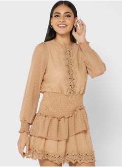 Buy Lace Detail Dress in Saudi Arabia