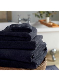 Buy Iris (Black) Premium Plain Hand Towels (40x70,Set of 1 Hand Towel) 100% Cotton, Highly Absorbent and Ultrasoft Quick Dry Bath Linen-550 GSM in UAE