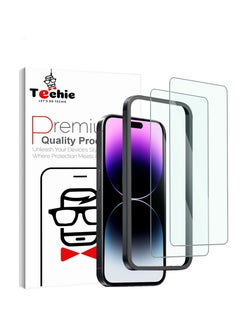 Buy Apple iPhone 14 Pro Max Screen Protector, Super Clear Gorilla Glass with Easy Installation Auto Alignment Frame, 9H Tempered Glass, Bubble-Free, Case-Friendly - 2 Pack in Saudi Arabia