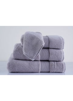 اشتري Tiffany Zero Twist Hand Towel Silver Grey 50x90cm في الامارات