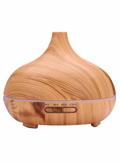 Buy 300ml Air Humidifier Essential Oil Diffuser Aroma Lamp Aromatherapy Electric Aroma Diffuser Mist Maker for Home-Wood in UAE