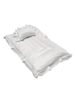 Buy Baby Bed with Thick Mattress Pillow for Newborn Babies 80x55cm in Saudi Arabia