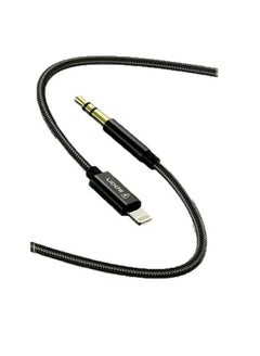 Buy 3.5mm Male To Lightning Stereo Audio Aux Cable White in Saudi Arabia