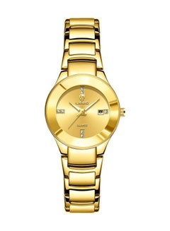 Buy Watch for Women Fashion Waterproof Quartz Stainless Steel Analog Watch Gold 1034 in Saudi Arabia