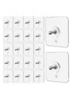 Buy Self Adhesive Wall Hooks Screw Alternatives 20 Pieces in Egypt