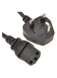 Buy UK 3 Pin IEC C13 Computer Power Lead for for Samsung, Dell, Sony, HP, LED LCD Smart TV Monitor, TV, Printer, PC, Kettle and Other Appliances in Saudi Arabia