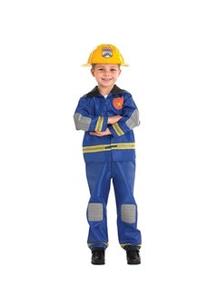 Buy 889518M Generic Official Child's Fireman Fancy Dress, Medium Age 5-6 Years, Multi Color in Saudi Arabia