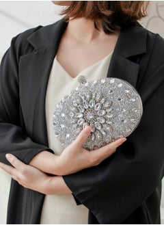 Buy Women's Handmade Rhinestone Clutch Evening Bag Purse Suitable for Party Prom Wedding in Saudi Arabia