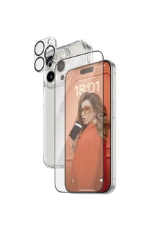 اشتري PanzerGlass iPhone 2023 6.1" Pro | 360 Bundle with D3O® | Clear في السعودية