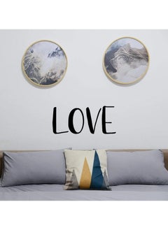 Buy Home Gallery Love Sticker wall art 55x25 cm Black in Egypt