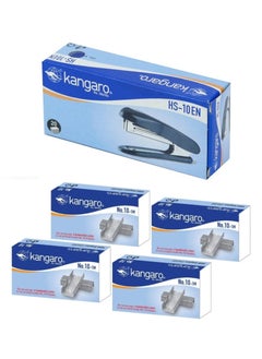 Buy 20-Sheet Capacity Stapler With 4 Packs of Pins Assorted Colours in UAE